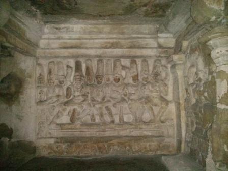 Store carvings outside the sanctum sanctorum