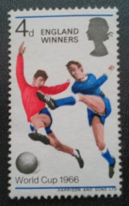 England stamp to commemorate it lifting the 1966 Football World Cup