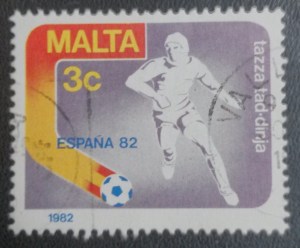 Malta stamp in 1982 Football World Cup