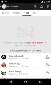 Community engagement in Zomato app
