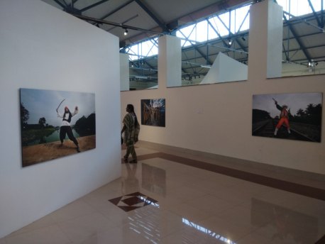 Exhibits inside Government College of Fine Arts